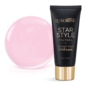 Polygel LUXORISE STAR STYLE - STAR PINK Collection, First Applause, 50ml - Img 2