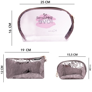 Portfard Travel SensoPRO Milano, Popular Glam, set 3 buc - Img 2