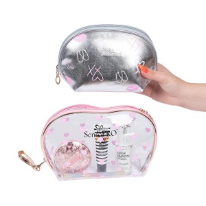 Portfard Travel Transparent & Silver, SensoPRO Universe, set 2 buc - Img 2