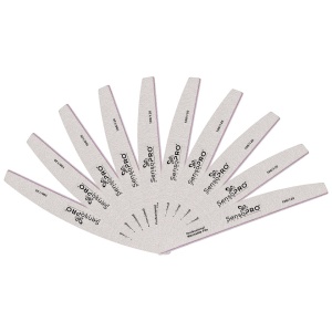 Set 10 Pile Unghii SensoPRO Milano, Semiluna granulatia 100/120