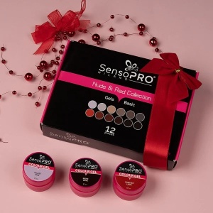 Set 12 Geluri UV Colorate SensoPRO Milano - Nude & Red Collection - Img 5
