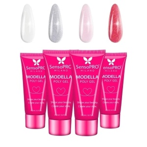 Set 4 Polygel Modella SensoPRO Milano, Velvet Nails 03