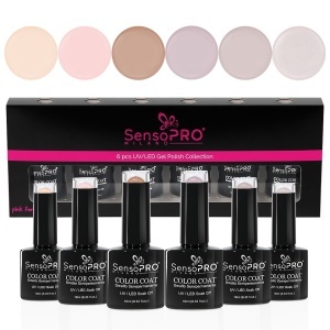 Set 6 Oje Semipermanente 10ml SensoPRO Milano, Nude Seduction