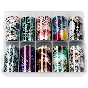 Set Folii Transfer LUXORISE #45 Snake Colors, Set 10 buc