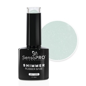 Shimmer Rubber Base SensoPRO Milano 10ml, Vanilla Sparkles #53