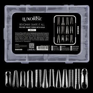 Tipsuri Reutilizabile REVOMAX Shape It All LUXORISE pentru Polygel si Gel, 288 buc - Img 3