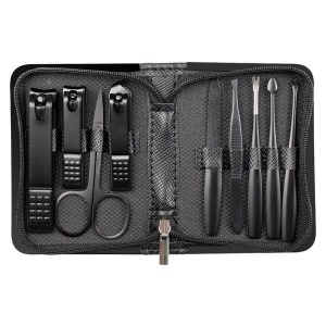Trusa Manichiura Black LUXORISE, 9 piese - Img 1