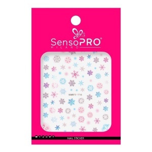 Abtibild Unghii SensoPRO Milano - Cheerful Snowflakes