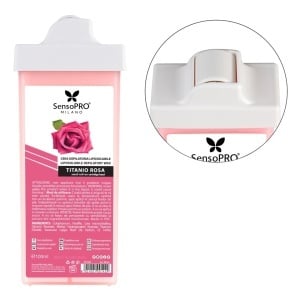 Ceara Epilat Unica Folosinta SensoPRO Milano, Rezerva Titanio Rosa 100ml, Aplicator Ingust