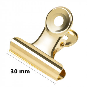 Clips unghii metalic pentru curba C LUXORISE Gold 30mm - Img 2