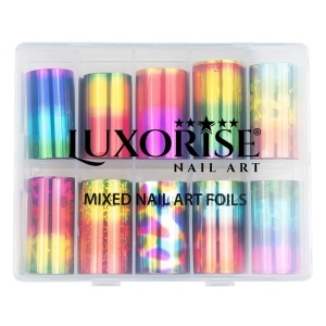 Folie Transfer LUXORISE #36 Rainbow, Set 10 buc - Img 2