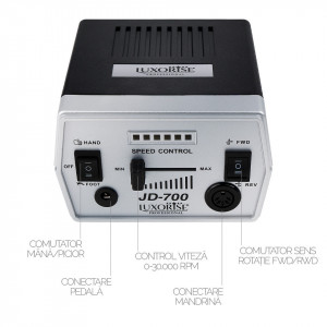 Freza unghii electrica profesionala PRO SPEED JD700 - LUXORISE, 30000 RPM - Img 2