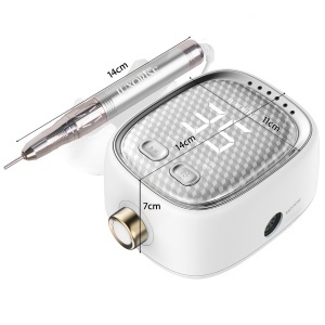 Freza Unghii QuantumX PRO 35.000RPM - LUXORISE, Silver - Img 3