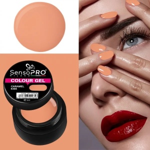 Gel UV Colorat Caramel Kiss 5ml, SensoPRO Milano - Img 2
