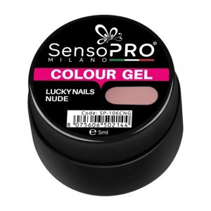 Gel UV Colorat Lucky Nails Nude, SensoPRO Milano - Img 3