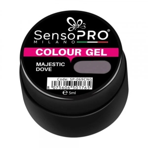 Gel UV Colorat Majestic Dove 5ml, SensoPRO Milano - Img 2