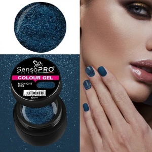 Gel UV Colorat Midnight Kiss 5ml, SensoPRO Milano - Img 3