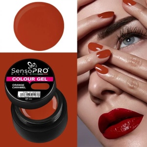 Gel UV Colorat Orange Caramel 5ml, SensoPRO Milano - Img 2