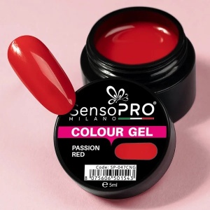 Gel UV Colorat Passion Red 5ml, SensoPRO Milano - Img 3