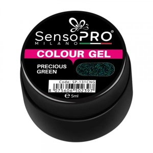 Gel UV Colorat Precious Green 5ml, SensoPRO Milano - Img 3