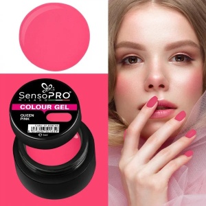 Gel UV Colorat Queen Pink 5ml, SensoPRO Milano - Img 3