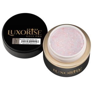Gel UV Constructie Unghii RevoFlex Glitz LUXORISE 15ml, Champagne Glow - Img 3