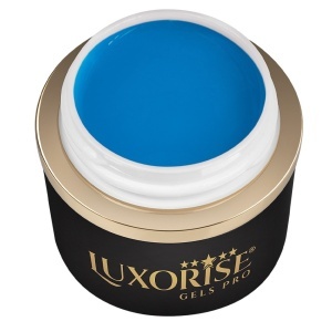 Gel UV Constructie Unghii RevoFlex Neon LUXORISE 15ml, Blue - Img 2