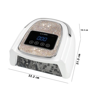 Lampa UV/LED 120W DiamondGlow Elite - LUXORISE, Silver - Img 5