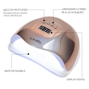 Lampa UV LED 72W Evolution Elite - LUXORISE, Rose Gold - Img 3