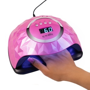 Lampa UV LED Unghii 220W EclatDiamond PRO - LUXORISE, Laser Pink - Img 4