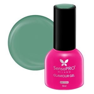 Oja Semipermanenta Glamour Gel SensoPRO Milano - #104 Calypso Green, 8ml