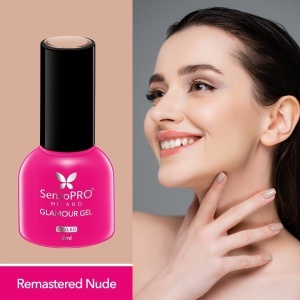 Oja Semipermanenta Glamour Gel SensoPRO Milano - #21 Remastered Nude, 8ml - Img 2