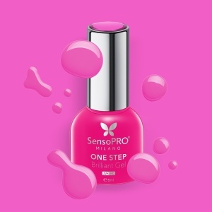 Oja Semipermanenta One Step Brilliant Gel SensoPRO Milano - #11 Bonbon Fairy, 8ml - Img 2