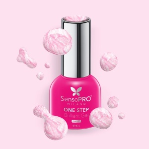 Oja Semipermanenta One Step Brilliant Gel SensoPRO Milano - #72 Fairy Tale, 8ml - Img 2
