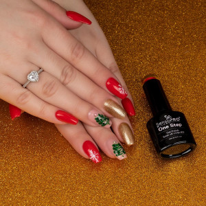 Oja Semipermanenta SensoPRO Milano One Step Hollywood Red #001 10ml - Img 3