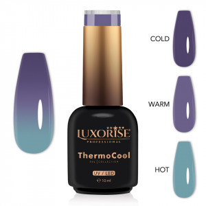 Oja Semipermanenta Termica 3 Culori LUXORISE ThermoCool, Celestial Dream 10ml - Img 2