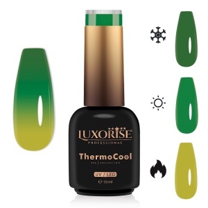 Oja Semipermanenta Termica 3 Culori LUXORISE ThermoCool, Mystic Meadow 10ml