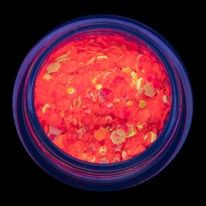 Paiete Unghii Neon Fluorescent LUXORISE, Light Pink - Img 3
