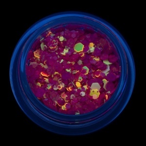Paiete Unghii Neon Fluorescent LUXORISE, Purple - Img 4