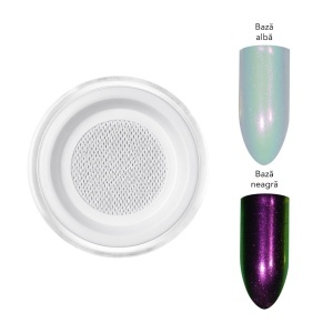 Pigment Unghii Glass Glaze LUXORISE - Coral Iris - Img 2