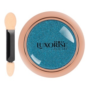 Pigment Unghii LUXORISE Mirror Powder, Navy Blue - Img 2