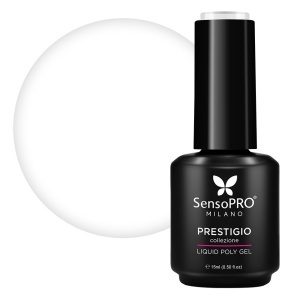 Polygel Lichid SensoPRO Milano PRESTIGIO, Clear Pure, 15ml - Img 2