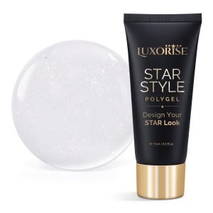 Polygel LUXORISE STAR STYLE - STAR ICON Collection, Pure Pearl, 15ml - Img 2