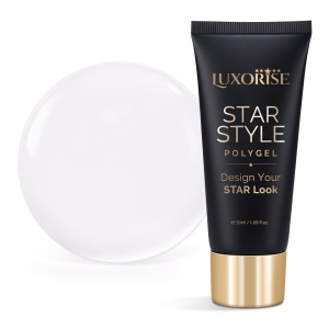 Polygel LUXORISE STAR STYLE - STAR ICON Collection, True White, 50ml - Img 2