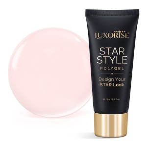 Polygel LUXORISE STAR STYLE - STAR NUDE Collection, Warm Backstage, 15ml