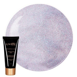 Polygel REVOMAX GEL LUXORISE Melted Silver, 15ml - Img 1