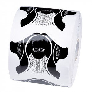 Sabloane Unghii LUXORISE Gel Plastifiate Black, 500 buc