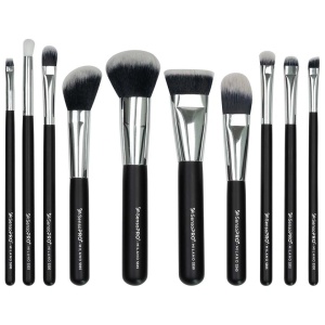 Set 10 pensule machiaj SensoPRO Milano, Black Silver + Borseta Cadou - Img 2