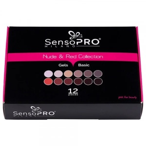 Set 12 Geluri UV Colorate SensoPRO Milano - Nude & Red Collection - Img 3