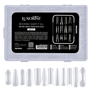 Tipsuri Reutilizabile REVOMAX Shape It All LUXORISE pentru Polygel si Gel, 288 buc - Img 4